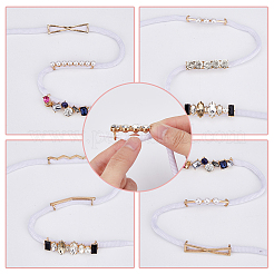 16 шт. 8 стиля пряжки для шнурков из сплава FIND-FH0007-90