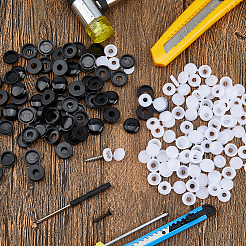 300 шт. 2 вида пластиковых заглушек для винтов с откидной крышкой&nbsp;DIY-FH0010-34