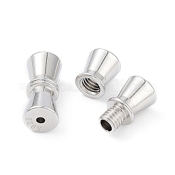 Застежки из стерлингового серебра с родиевым покрытием STER-K173-02P