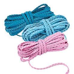 3 цветной плетеный шнур из искусственной кожи&nbsp;LC-TA0001-01