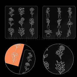 Доски с текстурой акриловой глины DIY-WH0498-0013