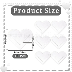 10 шт. защитные уголки для сердец из искусственной кожи&nbsp;AJEW-CL0001-17B