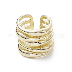 Стойка покрытие латунь открытые манжеты кольца RJEW-K257-36G