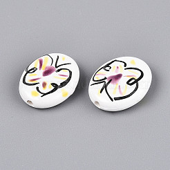 Фарфоровые бусины ручной работы PORC-T134-09