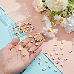 60 шт. 3-цветные латунные бусины для покрытия стойки KK-UN0003-44