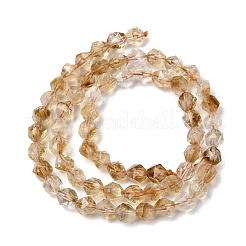Природный цитрин бисер нитей G-Z119-A37-01