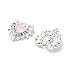 Подвески из сплава со стразами&nbsp;PALLOY-D028-03A-S-RS