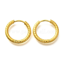 Серьги-кольца из нержавеющей стали 304 для женщин&nbsp;EJEW-M068-11C-G