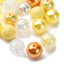 20 шт. 10-х цветные прозрачные и непрозрачные акриловые бусины&nbsp;MACR-FP0001-20