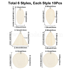 Деревянные большие подвески&nbsp;WOOD-SP0001-61