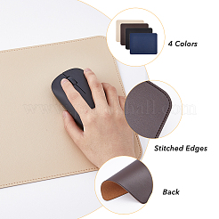 4шт 4-цветный коврик для мыши из искусственной кожи&nbsp;AJEW-FH0003-49