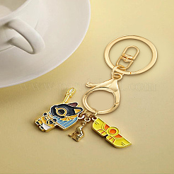 12 шт. 4 стиля застежек для брелка из сплава FIND-LP0002-88