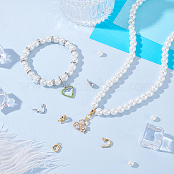 12 шт. 2-х цветные латунные застежки-крутилки KK-GA0002-22