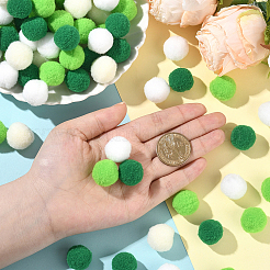 400шт. 4-х цветный полиэстеровый помпон-шар&nbsp;DIY-SC0031-36