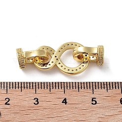 Латунная стойка с микропаве из кубического циркония&nbsp;ZIRC-P117-02C-G