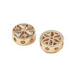 Латунные микропаве из прозрачного кубического циркония KK-Z059-04G