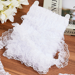 Отделка плиссированным кружевом длиной 10 м из полиэстера OCOR-CY0002-17B