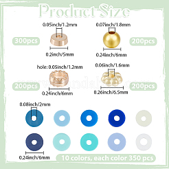 3500шт 10 цвета бусины из полимерной глины ручной работы&nbsp;CLAY-PA0001-26B