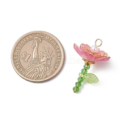 Подвески из гальванизированного стекла и акрила&nbsp;PALLOY-JF05048