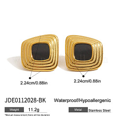 Серьги-гвоздики из акрила с самородками из нержавеющей стали 304 FS-WG2C215-01