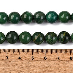 Природные африканские нефритовые бусы пряди&nbsp;G-K091-10mm