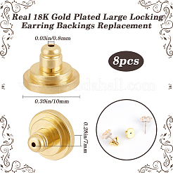 8 шт. Латунные гайки для ушей FIND-BBC0003-57G