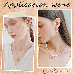 8 шт. 4 стиля латунных клипс для сережек для женщин KK-BBC0019-94