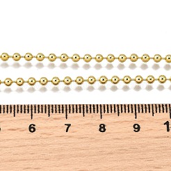 Ожерелья из латунной шариковой цепи NJEW-M108-13G