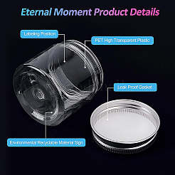 Прозрачные пластиковые бусины CON-BC0004-87