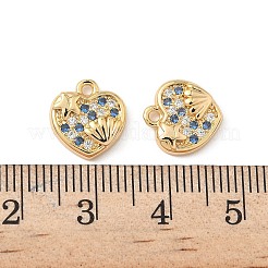 Латунные микро проложить кубического циркония подвески&nbsp;KK-C099-01C-G