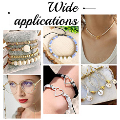 300 шт. 6 латунных крышки для обжимных бусин KK-AR0003-30