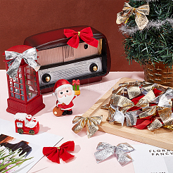 6 комплект из 3-х цветных полиэстеровых бантов&nbsp;AJEW-HY0001-83