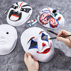 12 шт. 3 стиля самодельная неокрашенная маскарадная маска DIY-FH0008-21