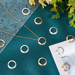 20 шт. 2-х цветные латунные соединительные кольца KK-BBC0010-38