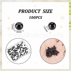 100 шт. бусины из нержавеющей стали марки 304 FIND-UN0016-07A