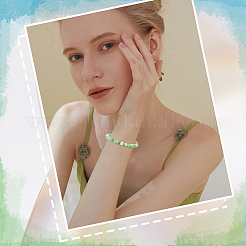 1 нить бусин из натурального окрашенного персидского нефрита&nbsp;G-SC0003-66