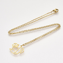 201 подвеска из нержавеющей стали NJEW-T009-JN026-2-45