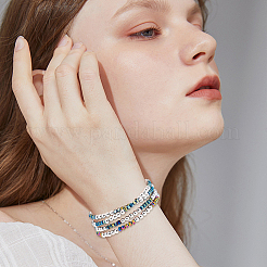 500 шт. 5 стиля латунные распорные бусины для стоек&nbsp;FIND-UN0004-38B