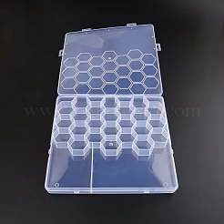 Прямоугольные полипропиленовые (полипропиленовые) контейнеры для хранения бусинок&nbsp;CON-YW0001-22