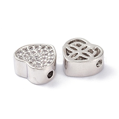 Латунные прозрачные бусины из кубического циркония ZIRC-C022-39P