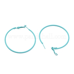 Серьги-кольца из нержавеющей стали с покрытием из краски для выпечки 201 EJEW-P185-B01-03