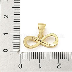 Латунные микропаве прозрачные подвески с фианитом&nbsp;ZIRC-P115-02G