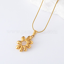 3 шт. корейский стиль нержавеющая сталь нерегулярные ожерелья с подвеской в виде цветка для офиса повседневная одежда JJ9305