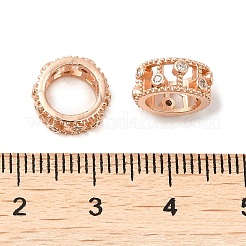 Стойки обшивки латунь кубического циркония бусы KK-K349-06RG