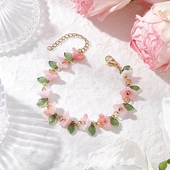 4шт. браслеты из акриловых бусин для женщин&nbsp;BJEW-TA00627