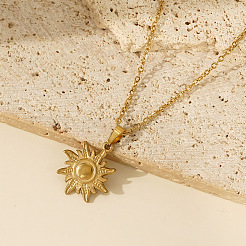 Винтажные подвески в виде солнца из нержавеющей стали 306 для женщин.&nbsp;IP0295