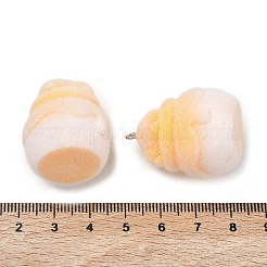 Флокированные подвески из непрозрачной смолы&nbsp;RESI-F064-A17