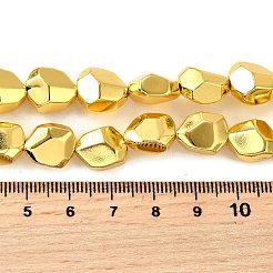 Стеклянные бусины с гальваническим покрытием &nbsp;EGLA-V001-06A