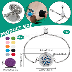 1 сумка браслетов-слайдеров из нержавеющей стали&nbsp;BJEW-PH0004-56B