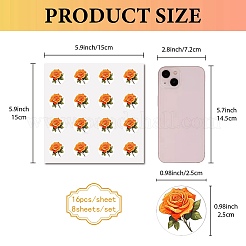 8 лист пластиковые водонепроницаемые самоклеящиеся наклейки с картинками&nbsp;DIY-WH0428-078